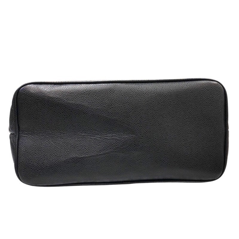 シャネル CHANEL 復刻トート A01804 ブラック　シルバー金具　　 キャビア レディース トートバッグ
