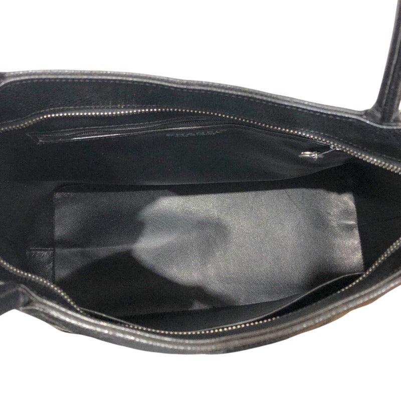 シャネル CHANEL 復刻トート A01804 ブラック　シルバー金具　　 キャビア レディース トートバッグ