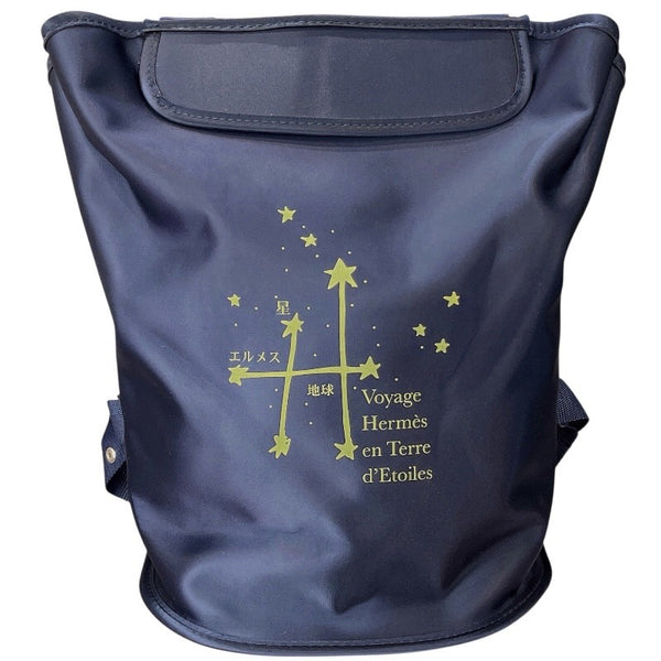 エルメス HERMES シェルパ　星を巡る旅展2000 ネイビー ナイロン レディース リュック・デイパック