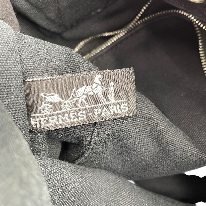 エルメス HERMES フールトゥMM ブラック×シルバー金具 トワル