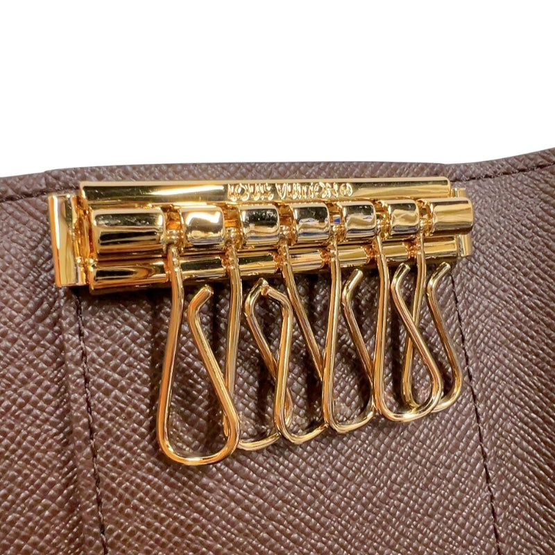 ルイ・ヴィトン LOUIS VUITTON ミュルティクレ6 N62630 ブラウン　ゴールド金具 ダミエ ユニセックス キーケース