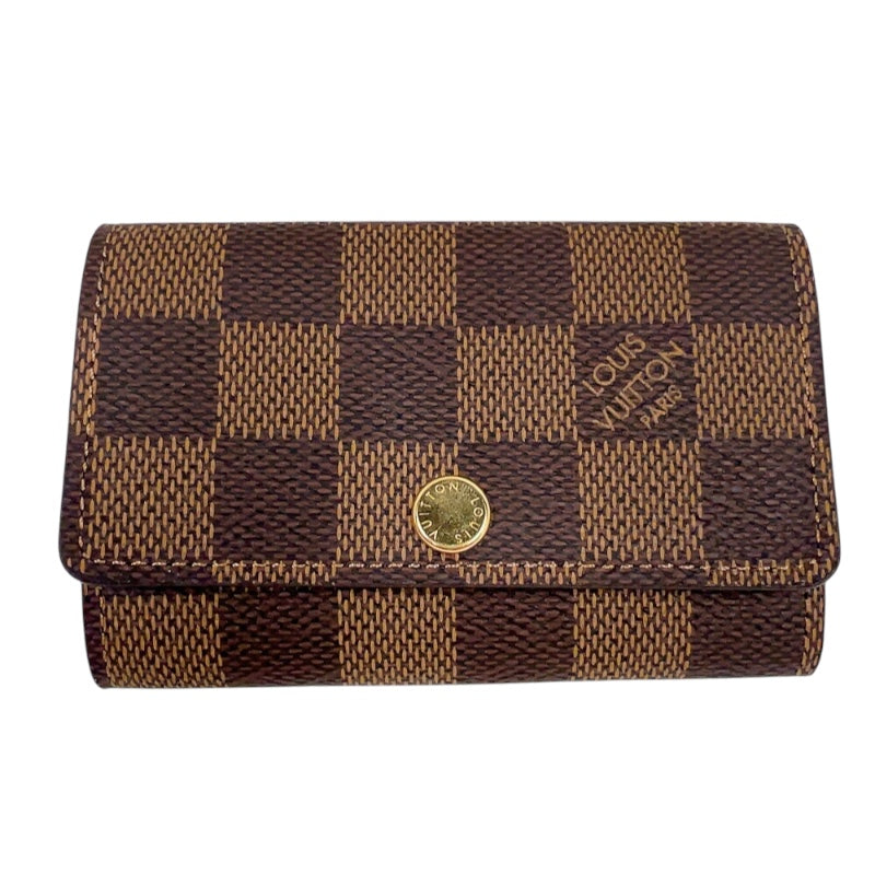 ルイ・ヴィトン LOUIS VUITTON ミュルティクレ6 N62630 ブラウン　ゴールド金具 ダミエ ユニセックス キーケース