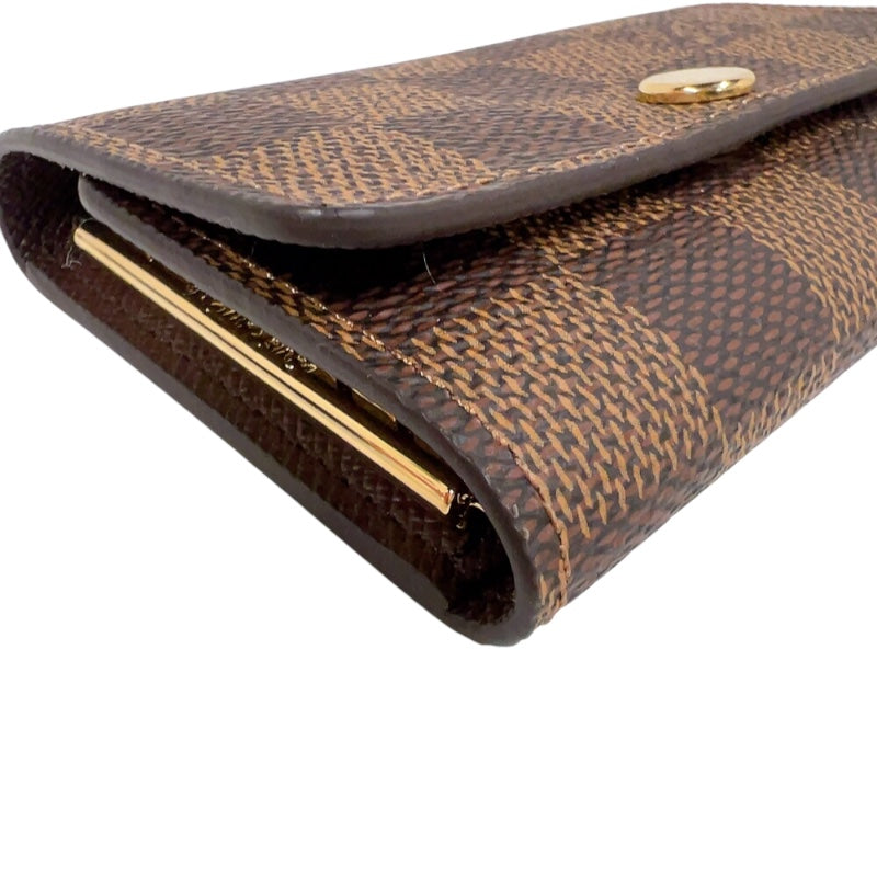 ルイ・ヴィトン LOUIS VUITTON ミュルティクレ6 N62630 ブラウン　ゴールド金具 ダミエ ユニセックス キーケース