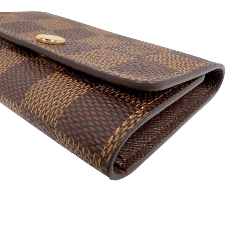 ルイ・ヴィトン LOUIS VUITTON ミュルティクレ6 N62630 ブラウン　ゴールド金具 ダミエ ユニセックス キーケース
