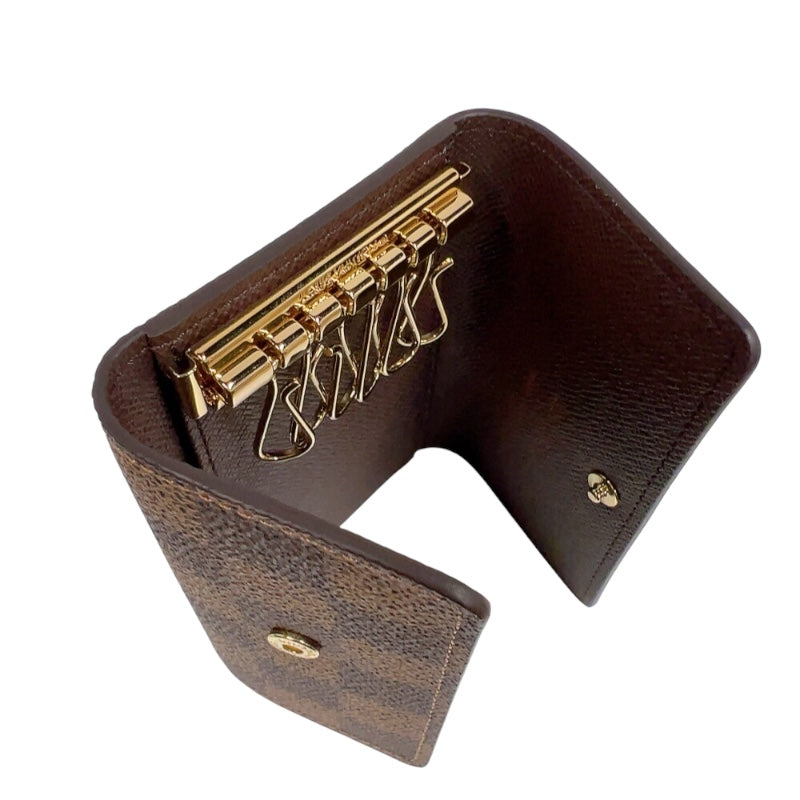 ルイ・ヴィトン LOUIS VUITTON ミュルティクレ6 N62630 ブラウン　ゴールド金具 ダミエ ユニセックス キーケース