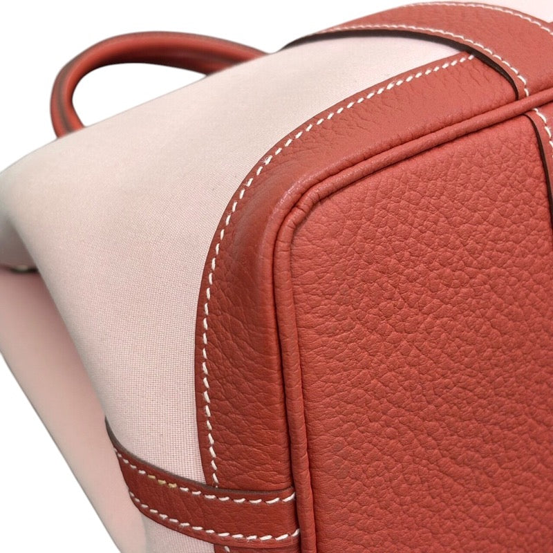 エルメス HERMES ガーデンパーティTPM T刻 ローズサクラ/ルージュデュセス トワル/カントリー ユニセックス トートバッグ