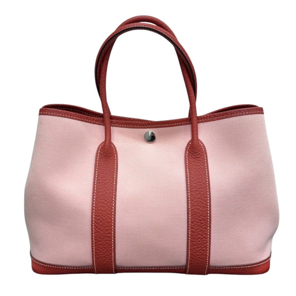エルメス HERMES ガーデンパーティTPM T刻 ローズサクラ/ルージュデュセス トワル/カントリー ユニセックス トートバッグ