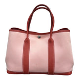 エルメス HERMES ガーデンパーティTPM T刻 ローズサクラ/ルージュデュセス トワル/カントリー ユニセックス トートバッグ