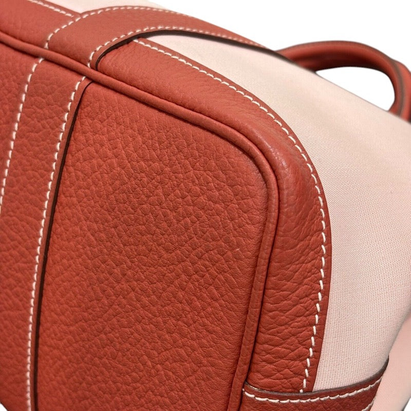 エルメス HERMES ガーデンパーティTPM T刻 ローズサクラ/ルージュデュセス トワル/カントリー ユニセックス トートバッグ