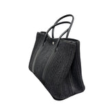 エルメス HERMES ガーデンパーティPM □J刻 グレー フェルト/レザー ユニセックス トートバッグ