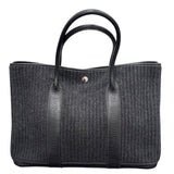 エルメス HERMES ガーデンパーティPM □J刻 グレー フェルト/レザー ユニセックス トートバッグ