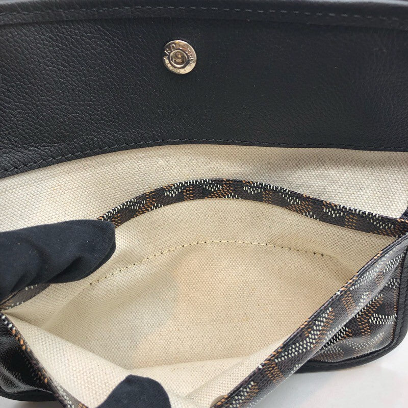 ゴヤール GOYARD サンルイPM ブラック コーティングキャンバス