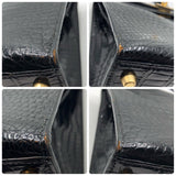 エルメス HERMES ケリー28 外縫い ◯W刻 ブラック/GD金具 ポロサス レディース ハンドバッグ