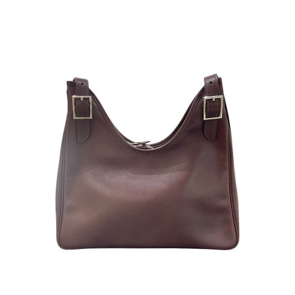 エルメス HERMES マサイカット32 ▢N刻印 ハバナ シルバー金具 スイフト ユニセックス ショルダーバッグ
