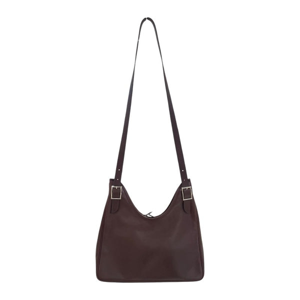 エルメス HERMES マサイカット32 ▢N刻印 ハバナ シルバー金具 スイフト ユニセックス ショルダーバッグ