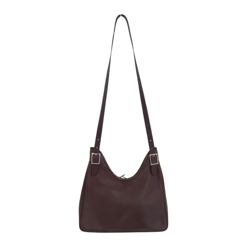 エルメス HERMES マサイカット32 ▢N刻印 ハバナ シルバー金具 スイフト ユニセックス ショルダーバッグ
