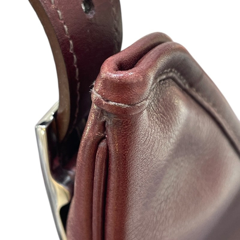 エルメス HERMES マサイカット32 ▢N刻印 ハバナ シルバー金具 スイフト ユニセックス ショルダーバッグ