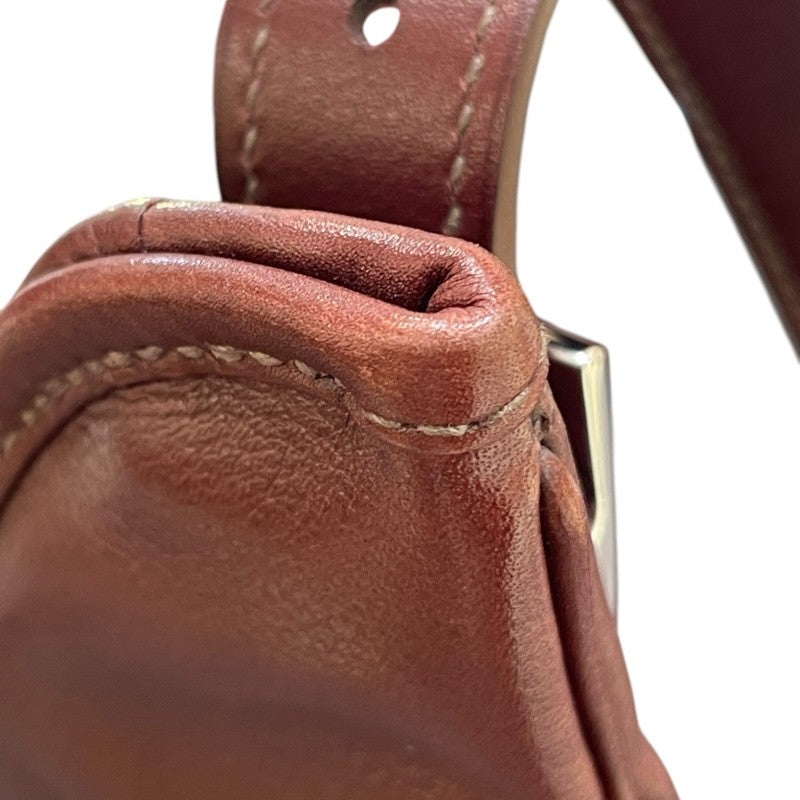 エルメス HERMES マサイカット32 ▢N刻印 ハバナ シルバー金具 スイフト ユニセックス ショルダーバッグ