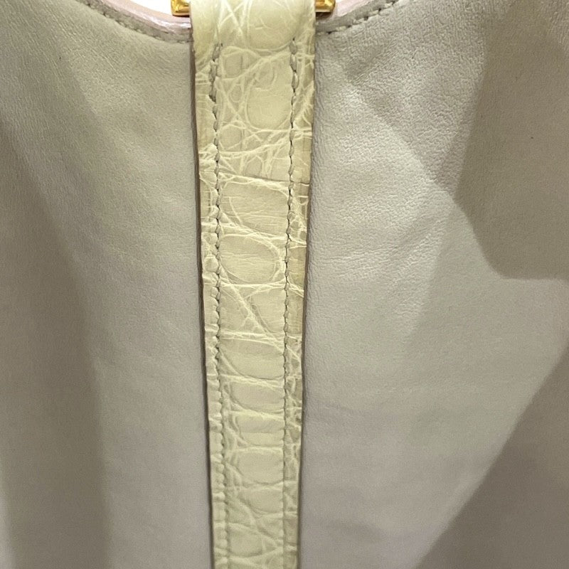エルメス HERMES ピコタンロックPM U刻 ベトン ゴールド金具 アリゲーターマット レディース ハンドバッグ