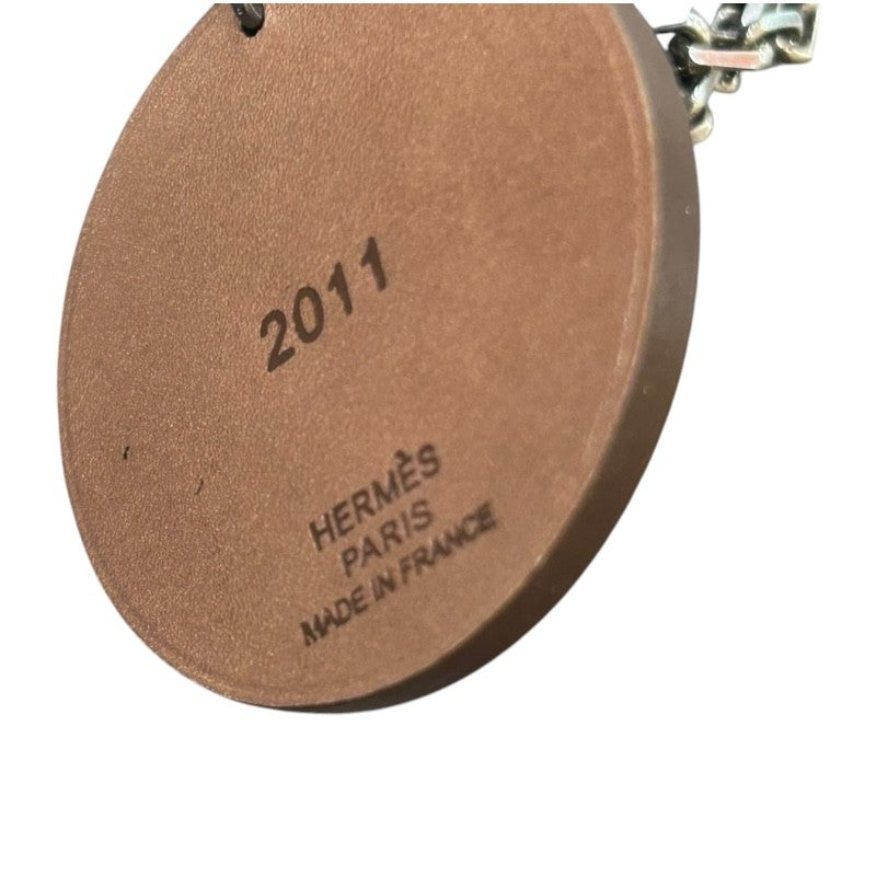 エルメス HERMES ラビットキーリング　2011年限定 ブリュレ/SV バレニア ユニセックス キーホルダー
