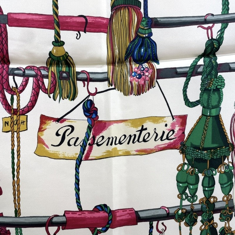 エルメス HERMES カレ90 Pasementerie ピンク シルク100％ レディース スカーフ