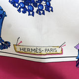 エルメス HERMES カレ90 Pasementerie ピンク シルク100％ レディース スカーフ