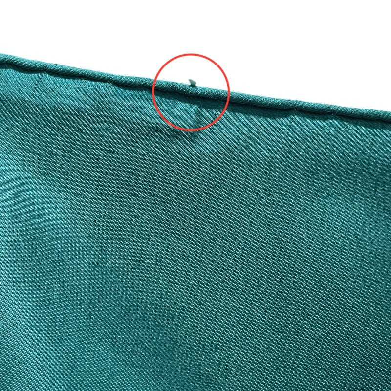 エルメス HERMES カレ90 LES TAMBOURS グリーン シルク100％ レディース スカーフ