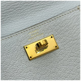 エルメス HERMES ケリーポケットコンパクト Z刻印 ブルーブリュム/ゴールド金具 シェーブル レディース カードケース