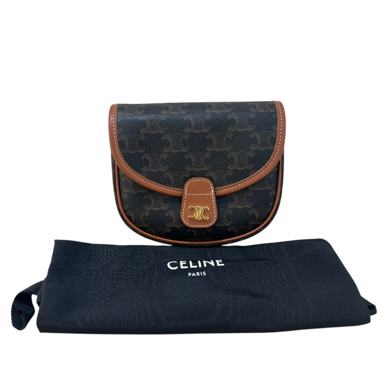 セリーヌ CELINE ミニブザス 196702 トリオンフキャンバス/タン レディース ショルダーバッグ