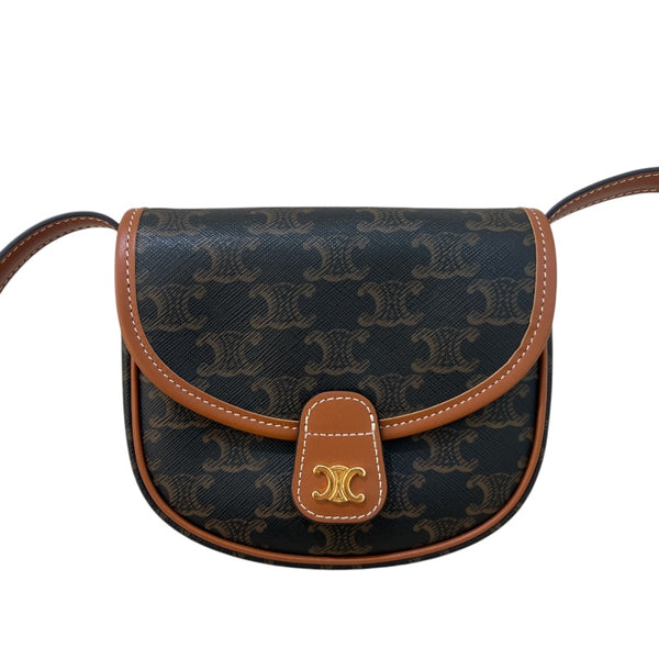 中古 セリーヌ CELINE 195902BZK.04LI レディース ショルダーバッグ タン トリオンフ キャンバス CELINE - 中古 セリーヌ CELINE 195902BZK.04LI レディース ショルダー