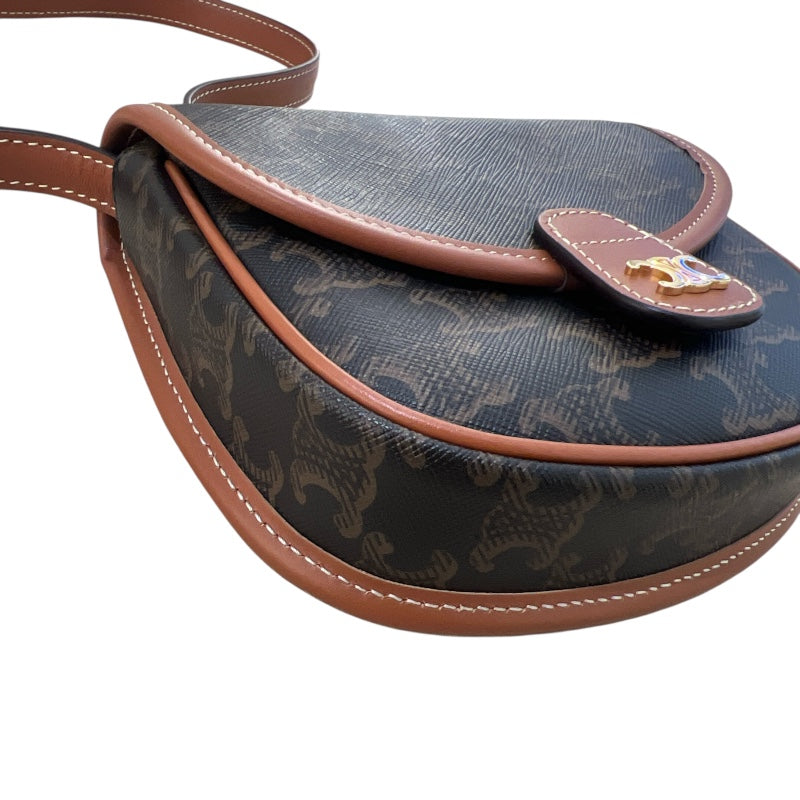 セリーヌ CELINE ミニブザス 196702 トリオンフキャンバス/タン レディース ショルダーバッグ