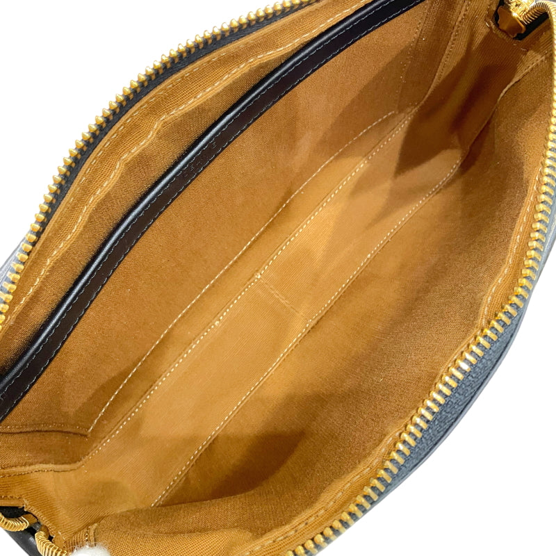 セリーヌ CELINE ミディアム メッセンジャーバッグ 194502 ブラック トリオンフキャンバス/レザー ユニセックス メッセンジャーバッグ