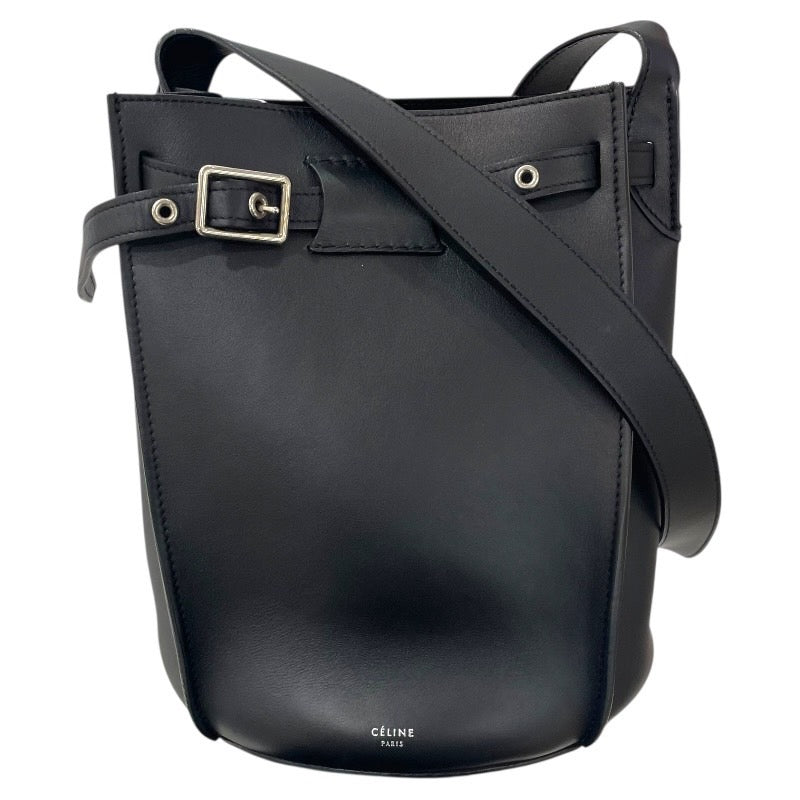 セリーヌ CELINE ビッグバッグ バケット 183343 ブラック カーフレザー レディース ショルダーバッグ