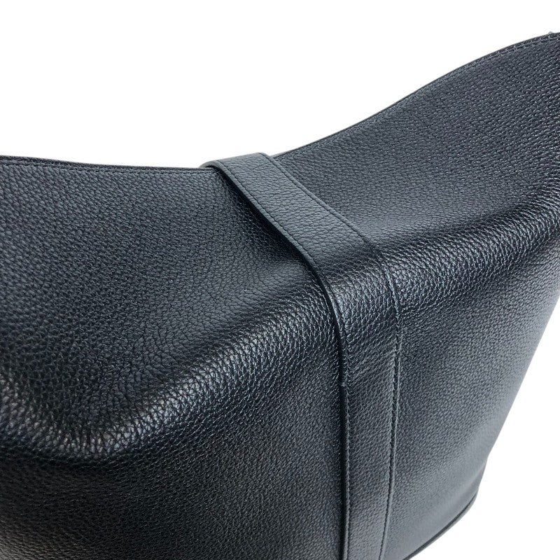 セリーヌ CELINE シスバケットバッグ ブラック ゴールド金具 ドラムドカーフ レディース ショルダーバッグ