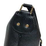 セリーヌ CELINE シスバケットバッグ ブラック ゴールド金具 ドラムドカーフ レディース ショルダーバッグ