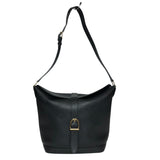 セリーヌ CELINE シスバケットバッグ ブラック ゴールド金具 ドラムドカーフ レディース ショルダーバッグ