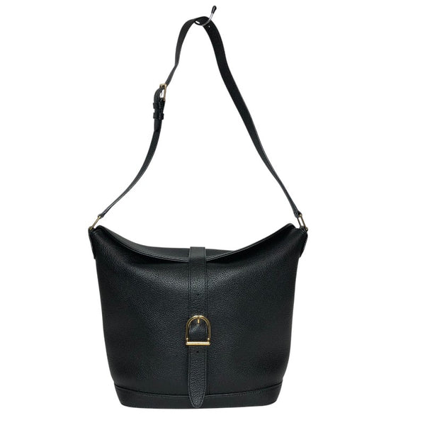 セリーヌ CELINE シスバケットバッグ ブラック ゴールド金具 ドラムドカーフ レディース ショルダーバッグ