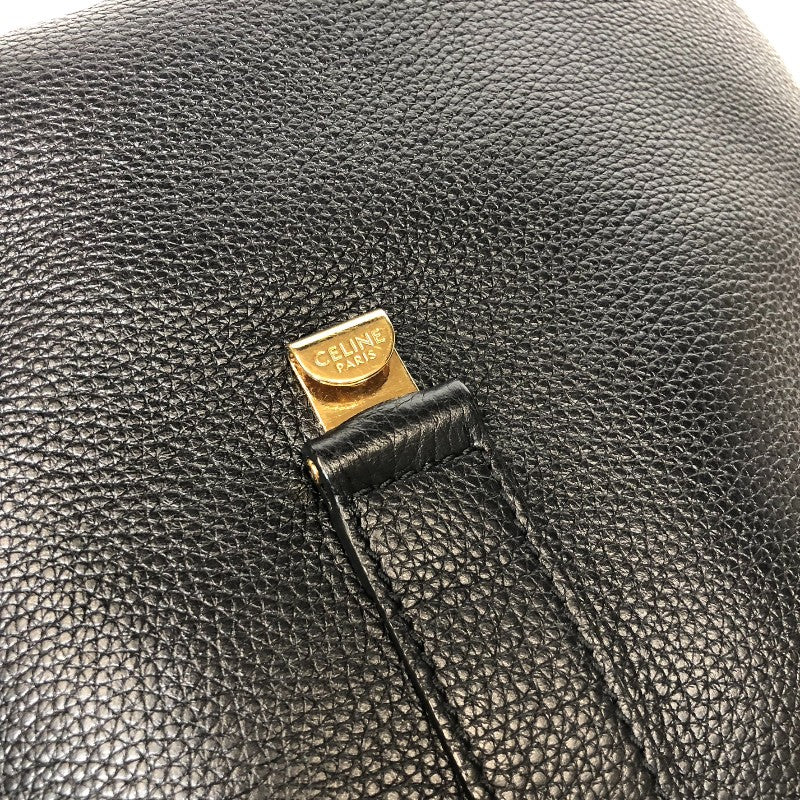 セリーヌ CELINE シスバケットバッグ ブラック ゴールド金具 ドラムドカーフ レディース ショルダーバッグ