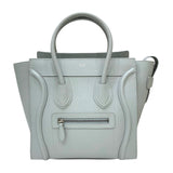 セリーヌ CELINE ラゲージ マイクロショッパー 187793 ブルーグレー ドラムドカーフレザー レディース トートバッグ
