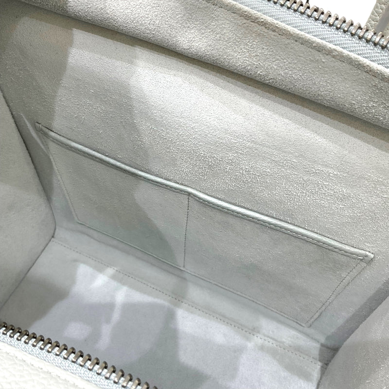 セリーヌ CELINE ラゲージ マイクロショッパー 187793 ブルーグレー ドラムドカーフレザー レディース トートバッグ