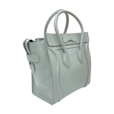 セリーヌ CELINE ラゲージ マイクロショッパー 187793 ブルーグレー ドラムドカーフレザー レディース トートバッグ