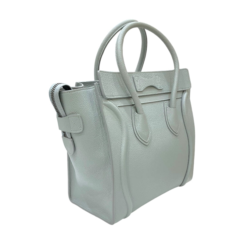 セリーヌ CELINE ラゲージ マイクロショッパー 187793 ブルーグレー ドラムドカーフレザー レディース トートバッグ