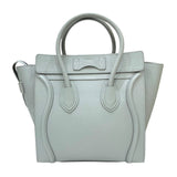 セリーヌ CELINE ラゲージ マイクロショッパー 187793 ブルーグレー ドラムドカーフレザー レディース トートバッグ