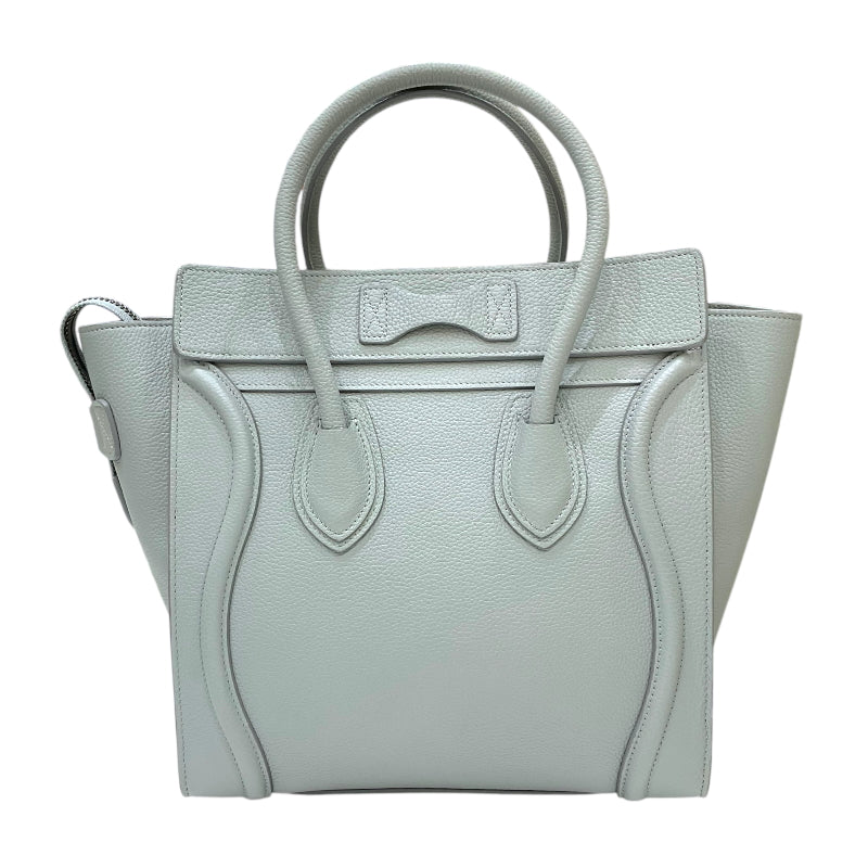 セリーヌ CELINE ラゲージ マイクロショッパー 187793 ブルーグレー ドラムドカーフレザー レディース トートバッグ