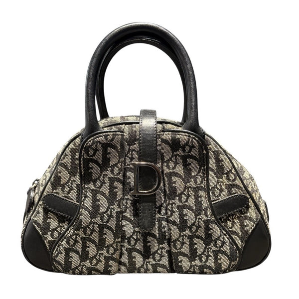クリスチャン・ディオール Christian Dior トロッターハンドバッグ ブラック トロッターキャンバス ユニセックス ハンドバッグ