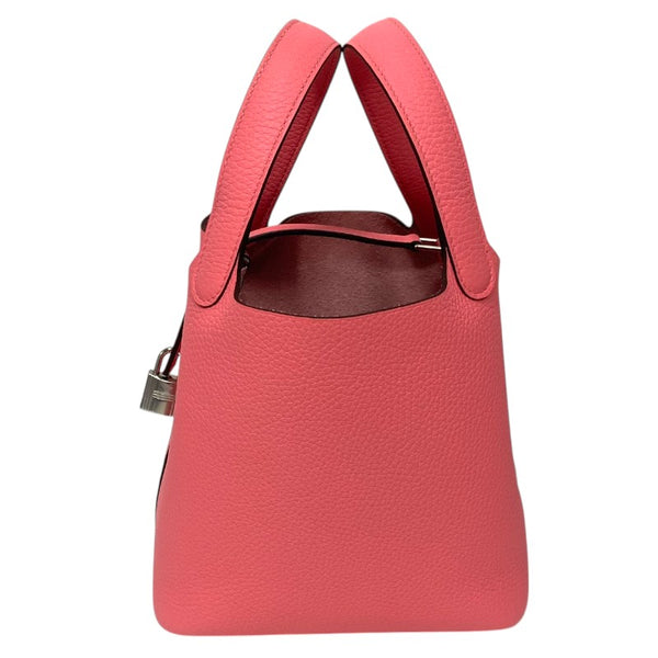 エルメス HERMES ピコタンロックPM W刻 ピンク シルバー金具 トゴ レディース ハンドバッグ