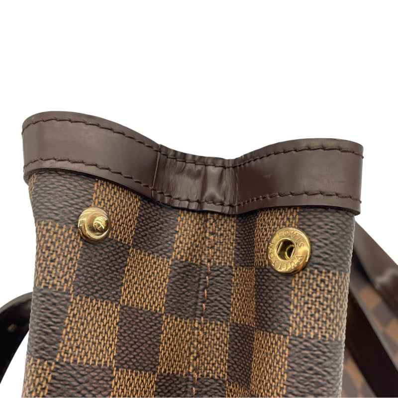 ルイ・ヴィトン LOUIS VUITTON ハムステッドMM N51204 ブラウン ダミエ・エベヌ レディース トートバッグ