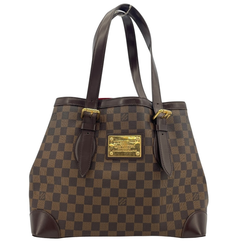 ルイ・ヴィトン LOUIS VUITTON ハムステッドMM N51204 ブラウン ダミエ・エベヌ レディース トートバッグ