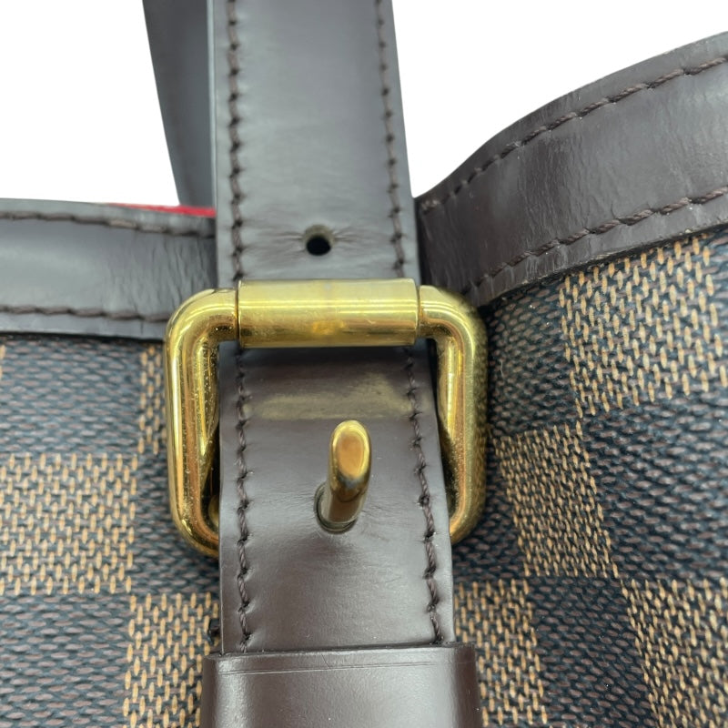 ルイ・ヴィトン LOUIS VUITTON ハムステッドMM N51204 ブラウン ダミエ・エベヌ レディース トートバッグ