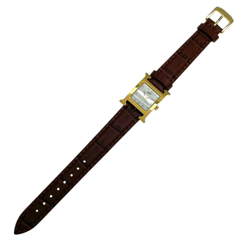 エルメス HERMES Hウォッチ HH1.201 GP/SS レディース 腕時計